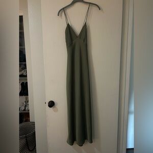 Park & Fifth Green slip dress